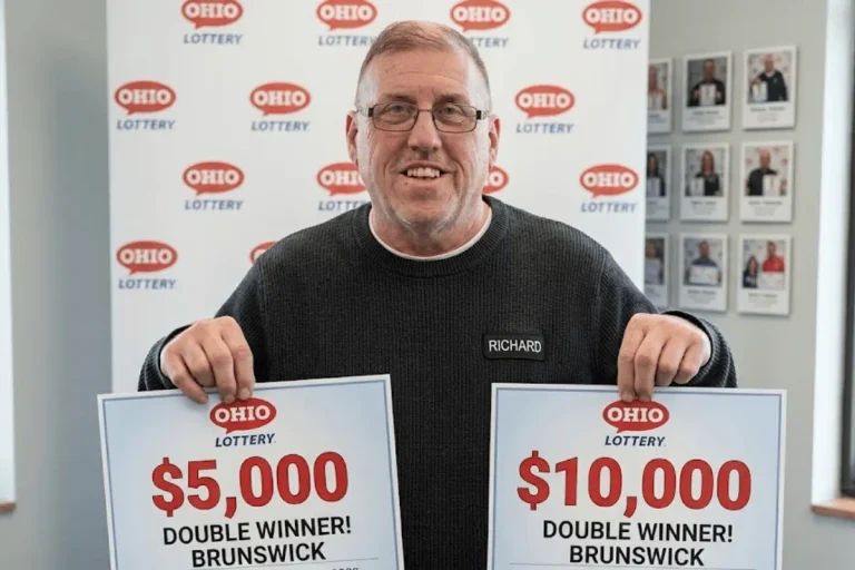 Ohio Man Wins Lottery Twice Worth $15,000 From Two Tickets Bought at the Same Gas Station