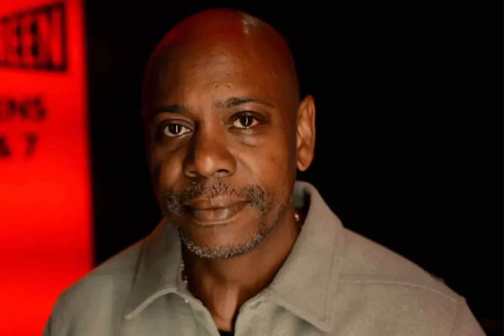 Dave Chappelle portrait during his Netflix comedy career and entertainment appearances