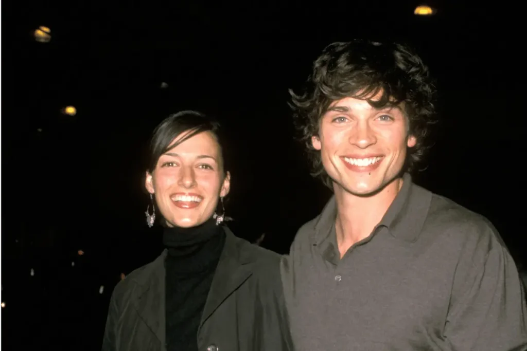 Jamie White and Tom Welling attending the Swordfish premiere in Westwood California