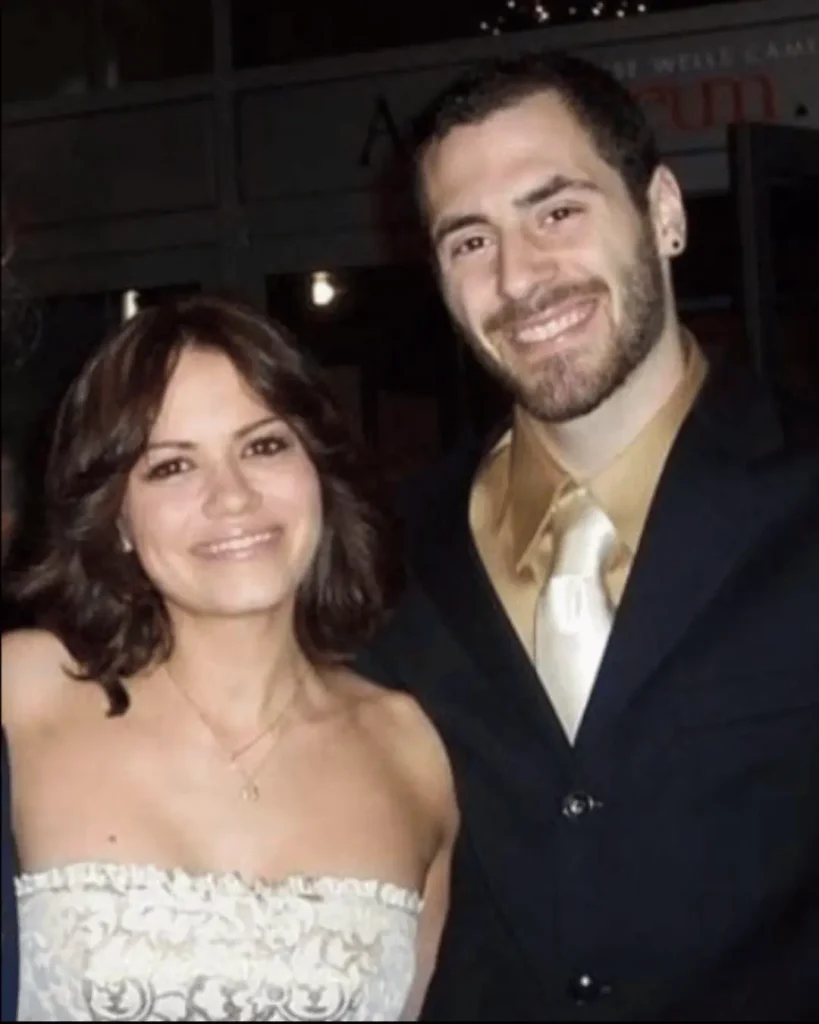 Michael Galeotti standing with Bethany Joy Lenz during their relationship before their 2012 divorce