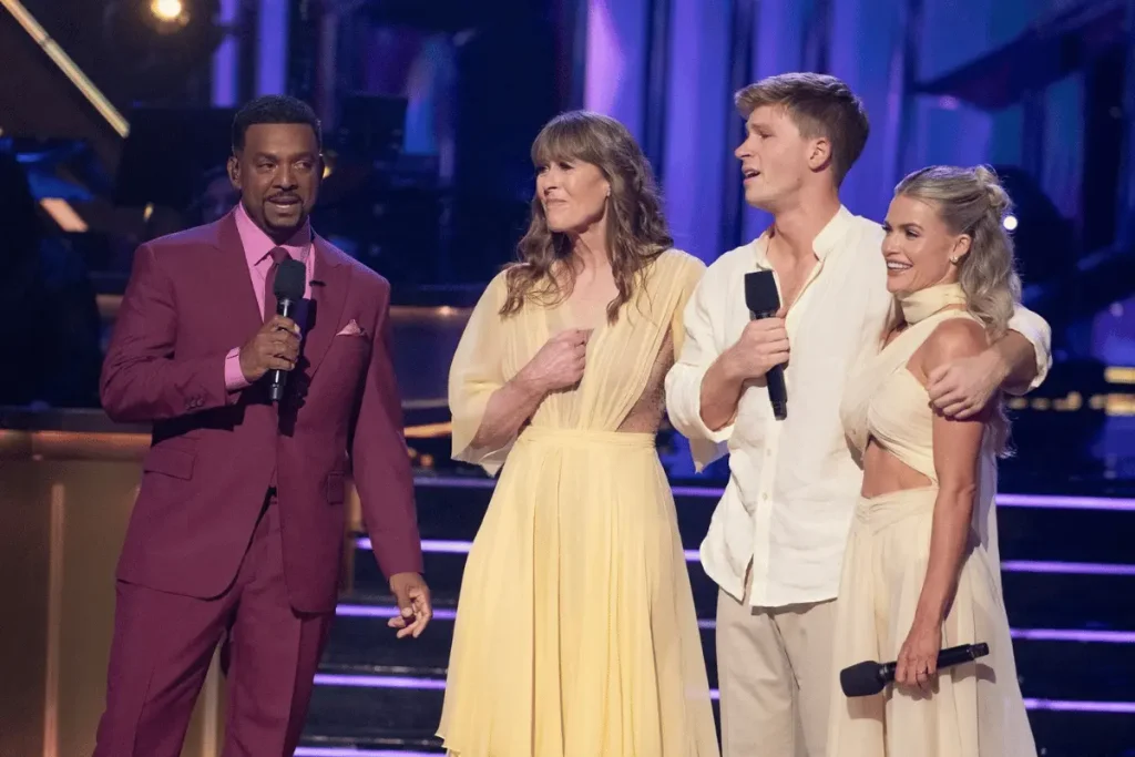 Robert Irwin and Witney Carson performing on Dancing with the Stars in 2025
