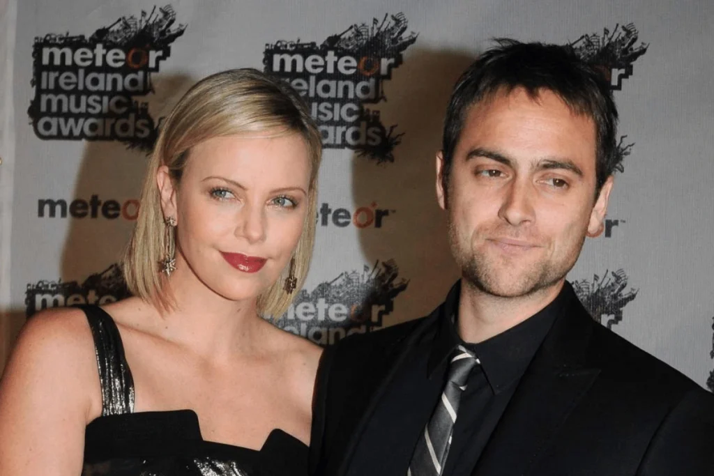 Charlize Theron and Stuart Townsend attending the 2008 Meteor Ireland Music Awards.

