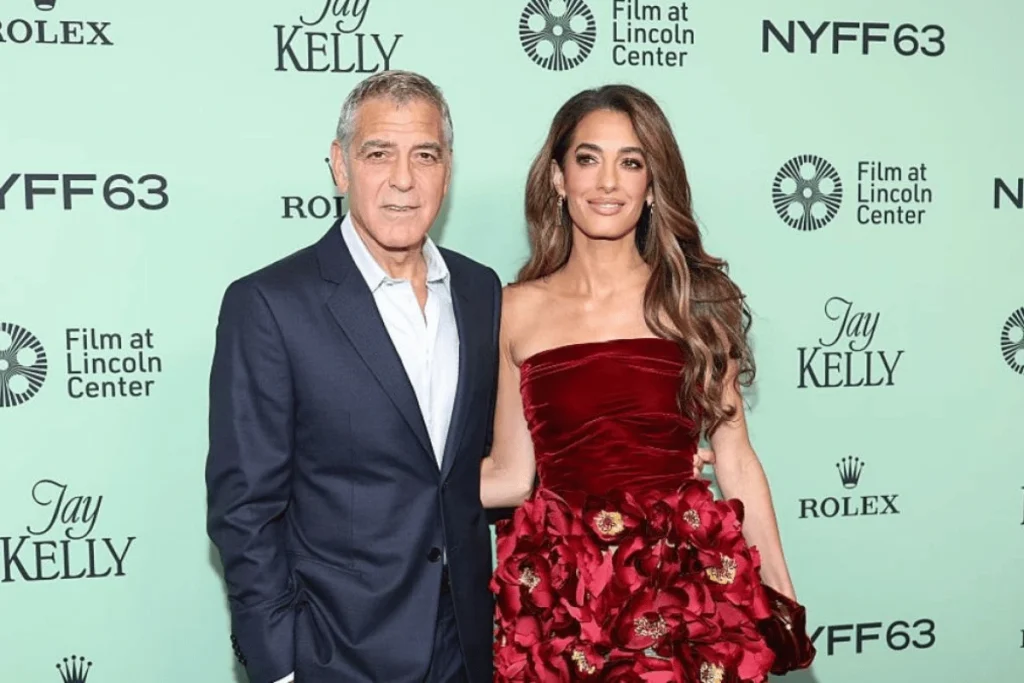 George Clooney and Amal Clooney attend the New York Film Festival together.