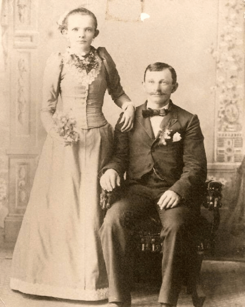 George and Augusta Gein in a historical family portrait
