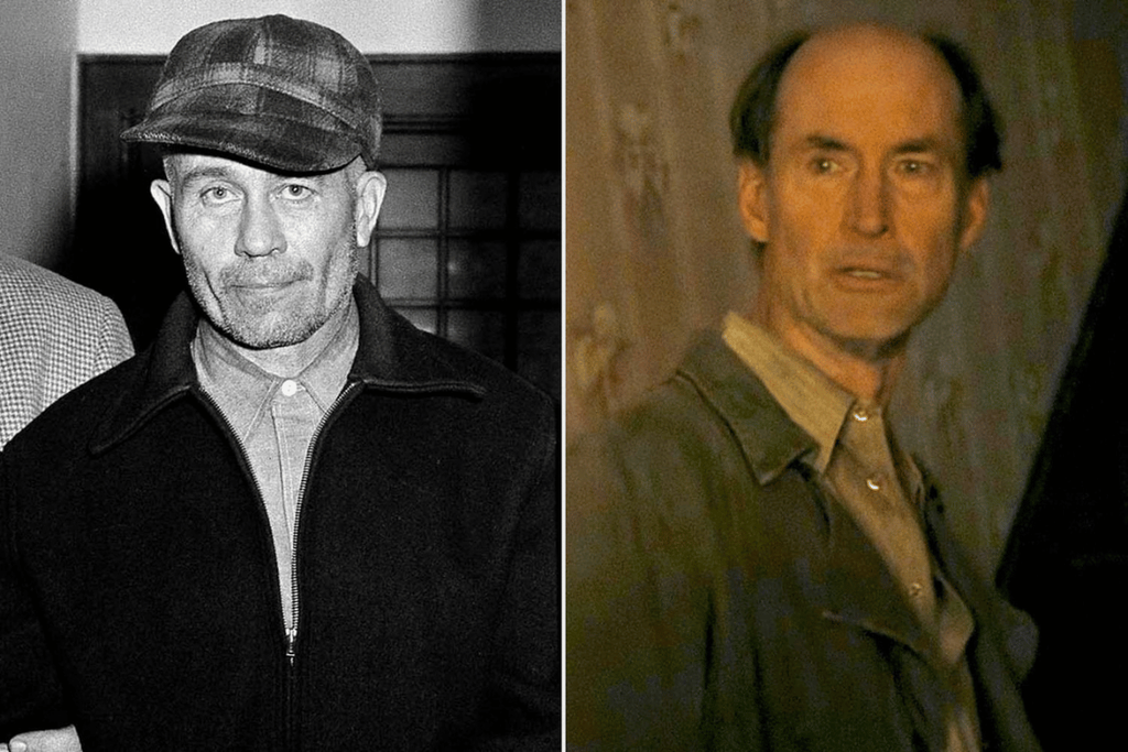 Ed Gein and Darin Cooper portraying George Philip Gein in Monster

