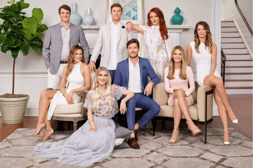 Kathryn Dennis and her Southern Charm castmates in a promotional group portrait.
